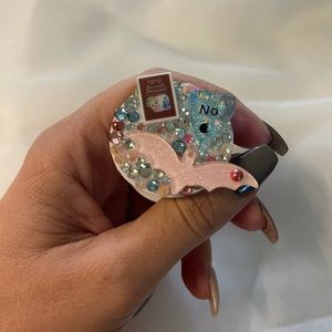 Bling Halloween stick on phone stand 🦇